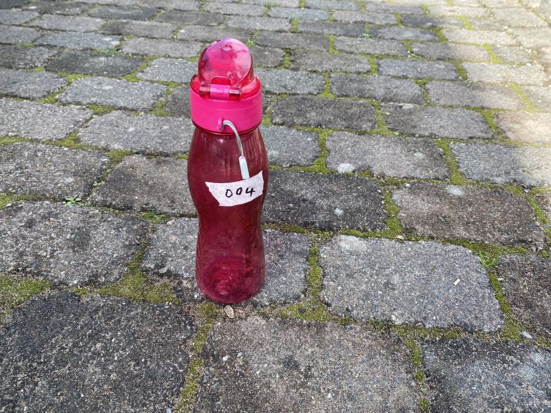 [004] Wasserflasche, rosa